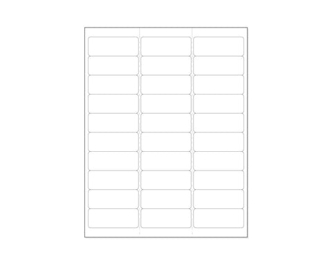 PDC Chart Labels Wristband Laser Portrait, Premium 2 5/8"x1 White - 30 Labels per Sheet, 4 Pks of 250 Sheets per Case | WBW-AX73