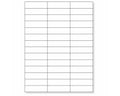 PDC Chart Labels Laser Portrait, Premium 2 5/8"x3/4" White - 42 Labels per Sheet, 4 Pks of 250 Sheets per Case | WBW-X30