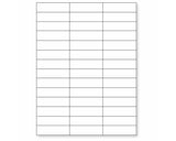 PDC Chart Labels Laser Portrait, Premium 2 5/8"x3/4" White - 42 Labels per Sheet, 4 Pks of 250 Sheets per Case | WBW-X30