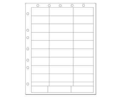 PDC Chart Labels Laser Portrait, Premium, with Holes, Multiple Size Labels x White - 33 Labels per Sheet, 4 Pks of 250 Sheets per Case |  WBW-X71