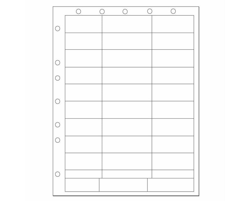 PDC Chart Labels Laser Portrait, Premium, with Holes, Multiple Size Labels x White - 33 Labels per Sheet, 4 Pks of 250 Sheets per Case |  WBW-X71