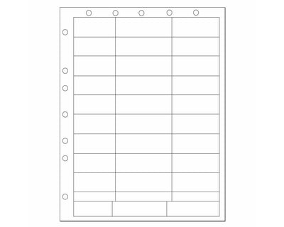 PDC Chart Labels Laser Portrait with Holes, Multiple Size Labels x White - 33 Labels per Sheet, 4 Pks of 250 Sheets per Case | WBW71