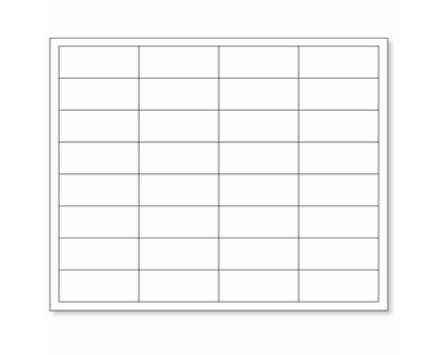PDC Chart Labels Laser 2 5/8"x1 White - 250 per Case | WBW75