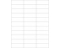 PDC Chart Labels Laser Portrait 2 27/32" x 1" White - 33 Labels per Sheet, 4 Pks of 250 Sheets per Case | WBW77