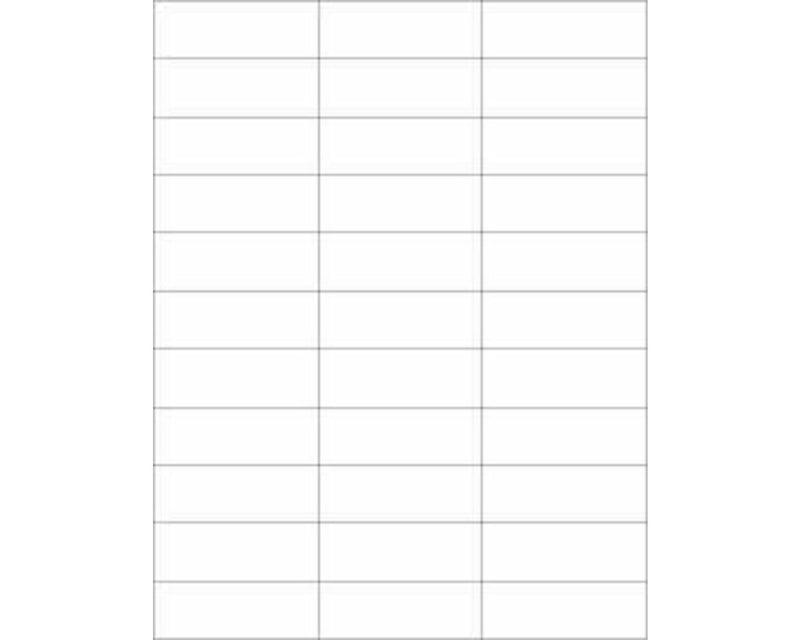 PDC Chart Labels Laser Portrait 2 27/32" x 1" White - 33 Labels per Sheet, 4 Pks of 250 Sheets per Case | WBW77