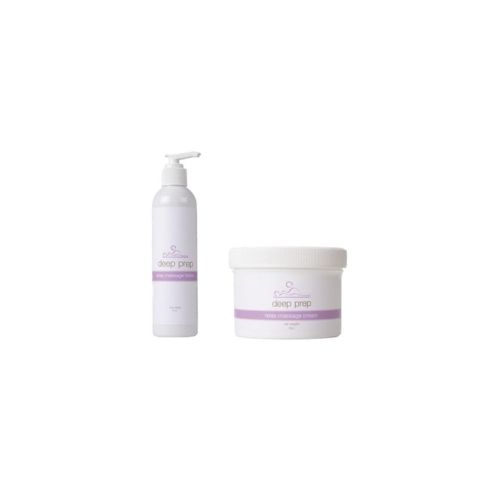 Deep Prep Relax Massage Lotion & Cream