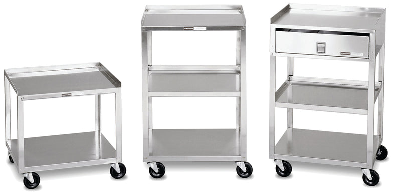 Mobile Stand - Stainless Steel - 2-shelf - FE-00-4002
