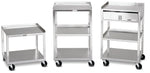Mobile Stand - Stainless Steel - 2-shelf with drawer - FE-00-4018