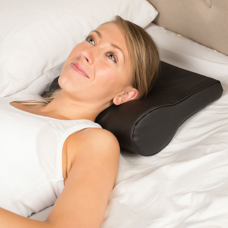 AB Contour Cervical Support Pillow, Black Vinyl - FE-01-3042