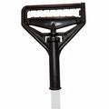 Wet Mop Handle T-Bar Head Mop Connection Type White Fiberglass 58 Handle Length