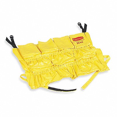 Yellow Vinyl Receptacle Caddy Bag 1 EA