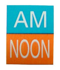 capsa LidPak Coding Label - AM & Noon - Roll Of 500