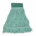 Clamp Quick Change Side-Gate Cotton String Wet Mop Head Green