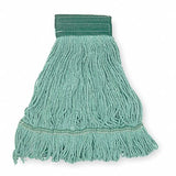 Clamp Quick Change Side-Gate Cotton String Wet Mop Head Green