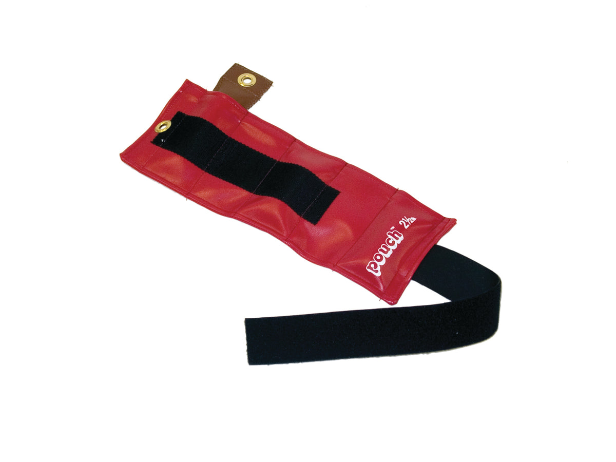 Pouch Variable Wrist and Ankle Weight - 2.5 lb, 5 x 0.5 lb inserts - Red - FE-10-0300