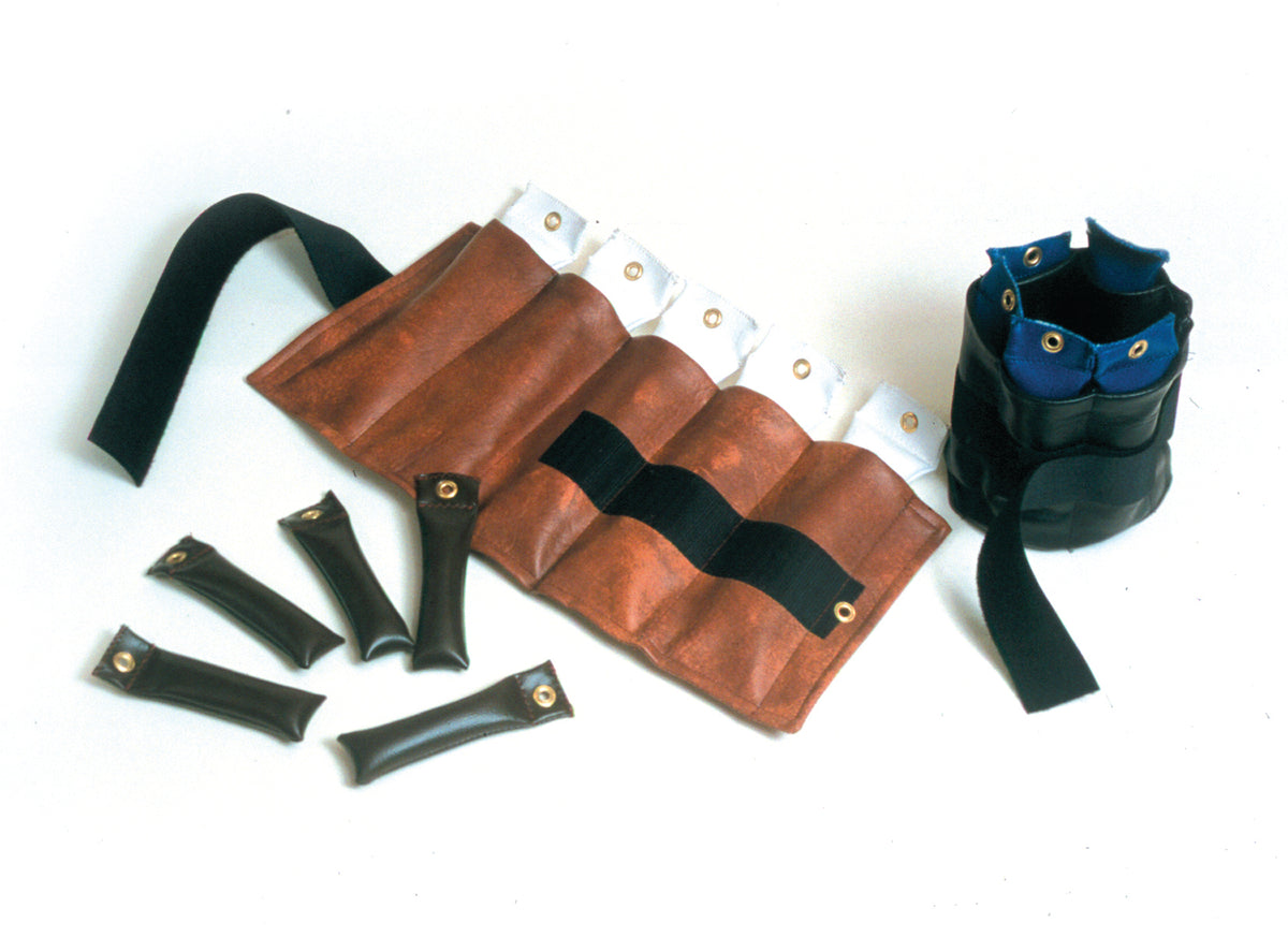Pouch Variable Wrist and Ankle Weight - 10 lb, 5 x 2 lb inserts - Brown - FE-10-0302