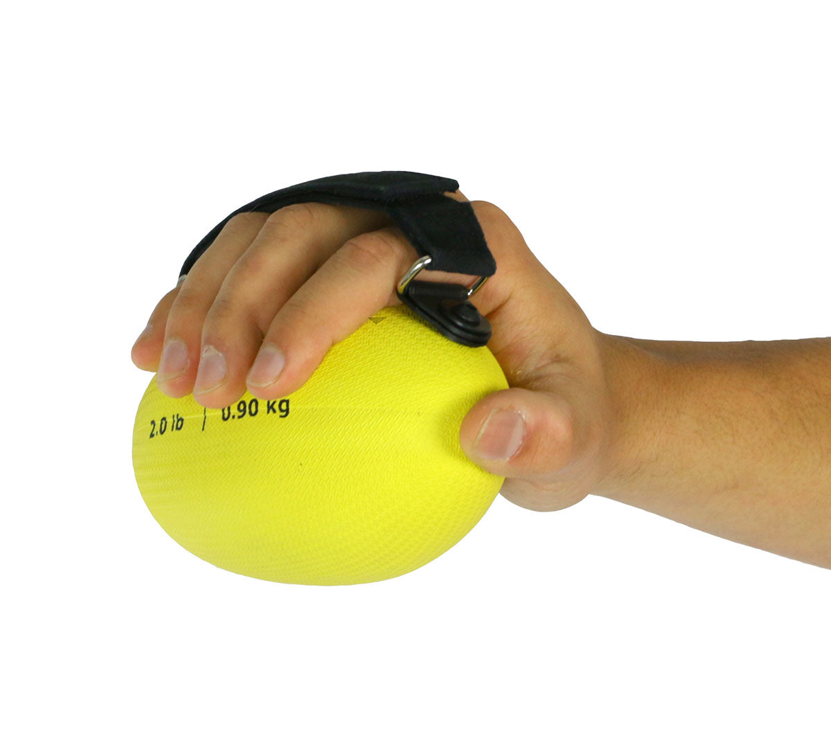 CanDo Handy Grip weight ball - 2 lb - Yellow - FE-10-0441