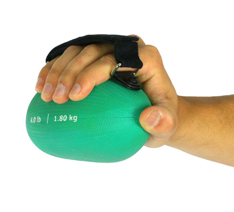 CanDo Handy Grip weight ball - 4 lb - Green - FE-10-0443