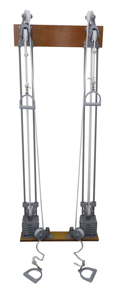 Chest Weight Pulley System - Dual handle (lower, mid) - two towers - 10 x 2.2 lb weights