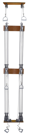 Chest Weight Pulley System - Triplex handle (lower, mid, upper) - two towers - 10 x 2.2 lb weights
