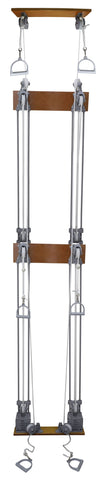 Chest Weight Pulley System - Triplex handle (lower, mid, upper) - two towers - 10 x 2.2 lb weights