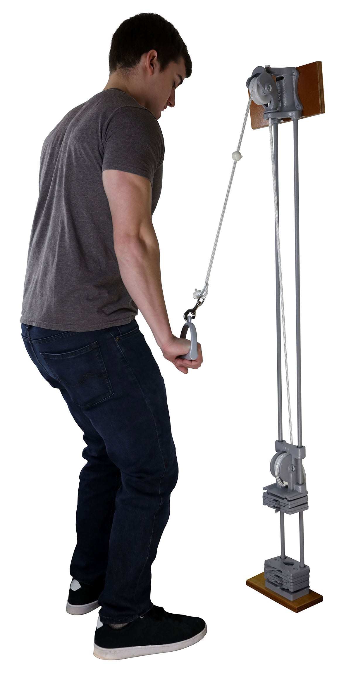 Chest Weight Pulley System - Single handle (mid) - one tower - 5 x 2.2 lb weights - FE-10-0667
