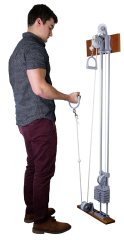 Chest Weight Pulley System - Dual handle (lower, mid) - one tower - 5 x 2.2 lb weights - FE-10-0668