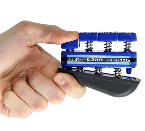 CanDo Digi-Flex hand exerciser - Blue, heavy - Finger (7.0 lb) / hand (23.0 lb)  - FE-10-0743