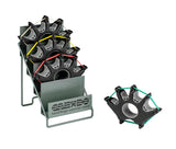 CanDo Digi-Extend Exercisers, Set of 4, 56 Bands Total (20 Tan, 16 Yellow, 12 Red, 8 Green), Metal Stand - FE-10-0757