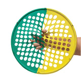 CanDo Hand Exercise Web - Low Powder - 14" Diameter - multi-resistance, Yellow/Green - FE-10-0857
