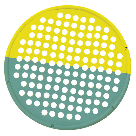 CanDo Hand Exercise Web - Low Powder - 14" Diameter - multi-resistance, Yellow/Green