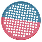 CanDo Hand Exercise Web - Low Powder - 14" Diameter - multi-resistance, Red/Blue