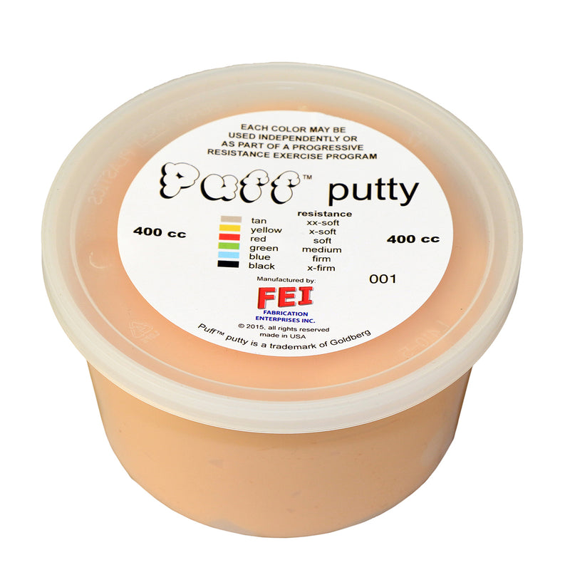 Puff LiTE Exercise Putty - xx-soft - tan - 400cc