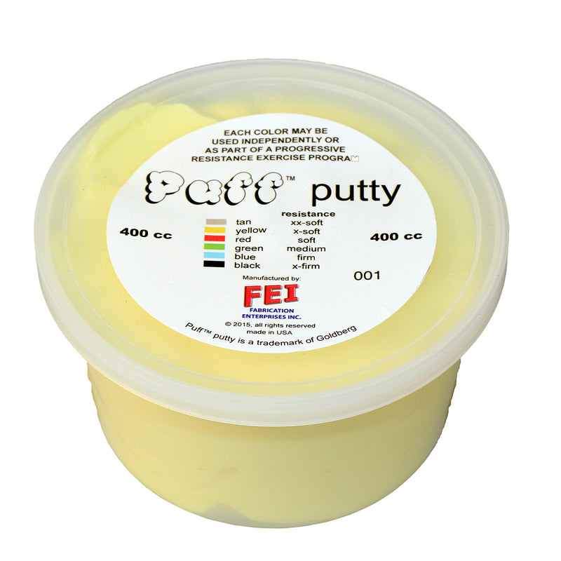 Puff LiTE Exercise Putty - x-soft - yellow - 400cc