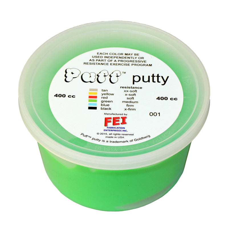 Puff LiTE Exercise Putty - medium - green - 400cc