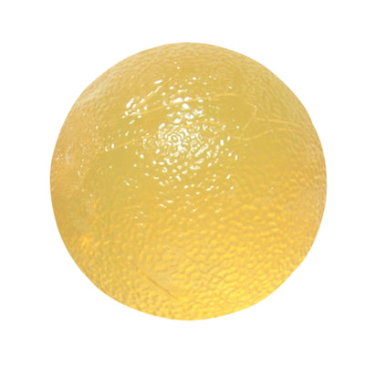 CanDo Gel Squeeze Ball - Standard Circular - Yellow - X-Light