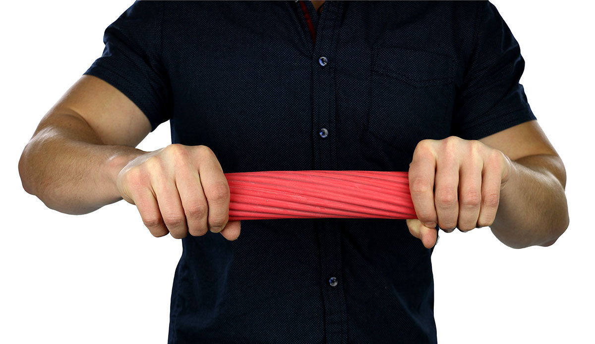 CanDo Twist-n-Bend Flexible Exercise Bar - 12" - Red - Light - FE-10-1512