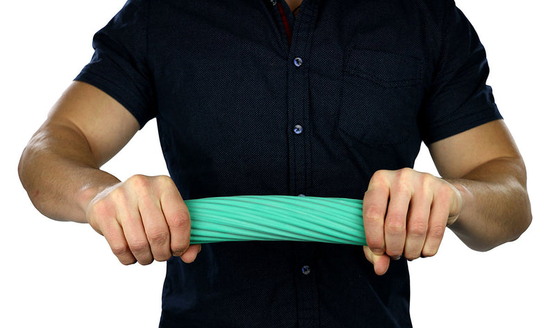CanDo Twist-n-Bend Flexible Exercise Bar - 12" - Green - Medium - FE-10-1513