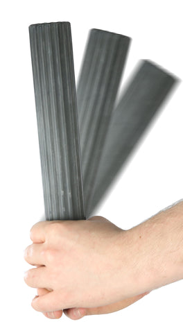 CanDo Twist-n-Bend Flexible Exercise Bar - 12" - Black - X-Heavy (set of 10) - FE-71-0125