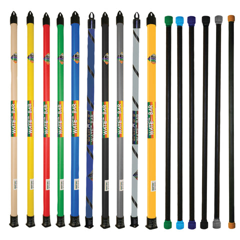 CanDo Slim WaTE Bar, 16-Piece Set, Bars Weighing 1, 2, 3, 4, 5, 6, 7, 8, 9, 10, 12.5, 15, 17.5, 20, 22.5, 25 lbs.