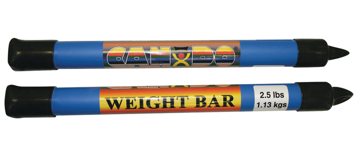 CanDo Mini WaTE Bar, Green, 2.5 lbs., Pair