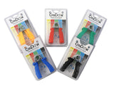 CanDo Ergonomic Hand Grip, Pair - 5 pair set (yellow, red, green, blue, black) - FE-10-1809