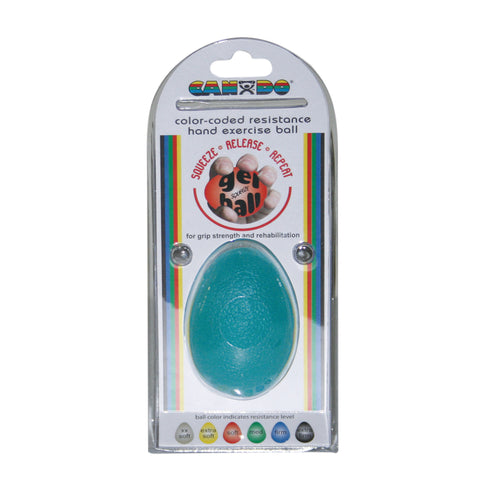 CanDo Gel Squeeze Ball - Large Cylindrical - Blue - Heavy - FE-10-1894