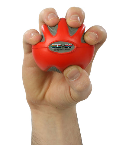 CanDo Digi-Squeeze hand exerciser - Small - Red, light  - FE-10-1971