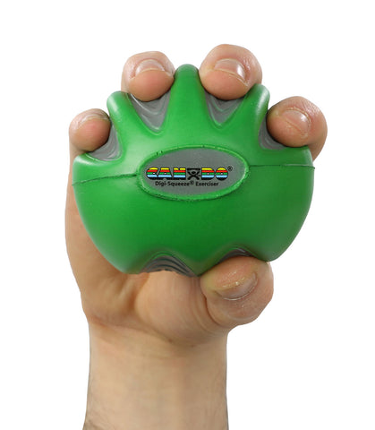 CanDo Digi-Squeeze hand exerciser - Large - green, moderate - FE-10-1992