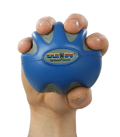 CanDo Digi-Squeeze hand exerciser - Large - Blue, firm - FE-10-1993