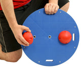 CanDo Balance Board Combo 16" circular wobble/rocker board - 1.5" height - red - FE-10-2021