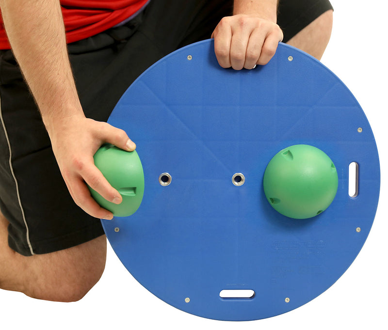 CanDo Balance Board Combo 16" circular wobble/rocker board - 2" height - green - FE-10-2022