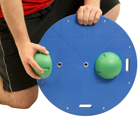 CanDo Balance Board Combo 16" circular wobble/rocker board - 2" height - green - FE-10-2022