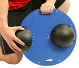 CanDo Balance Board Combo 16" circular wobble/rocker board - 3" height - black - FE-10-2024